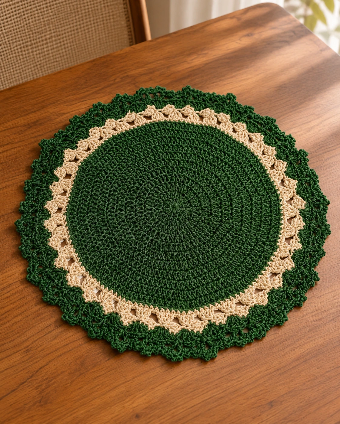 Individuales tejidos a crochet